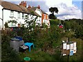 Lower Ladyes Hills, Kenilworth, seen from the entrance to the Odibourne Allotments