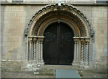 SK8572 : West Doorway, St Helen, Thorney by Humphrey Bolton