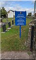 Gwernesney Church nameboard, Monmouthshire