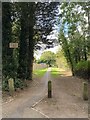 Footpath to housing estate