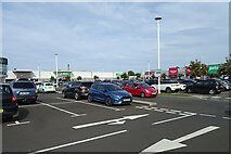 NT2274 : Parking at Craigleith Retail Park by Anne Burgess