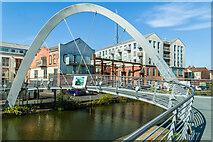 SP3380 : Electric Wharf Footbridge by Ian Capper