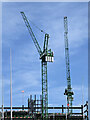 Cranes over Birmingham City Centre in 2021