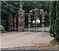 Shirenewton Hall entrance gates