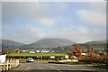 Junction of the A494 and B5429 at Pentre