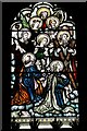 SJ8470 : Siddington, All Saints Church: Stained glass window 6, the east window (detail) by Michael Garlick