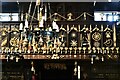 Siddington, All Saints Church: Corn dollies adorn the west balcony