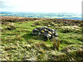 SE0227 : Cairn on the summit of Crow Hill, Midgley by Humphrey Bolton