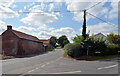 The junction of Litcham Road and Bittering Street, Gressenhall