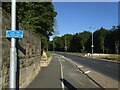 Cycle track on the Leeds ring road