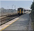 ST1675 : 150253 arriving at Ninian Park station platform 2, Cardiff by Jaggery