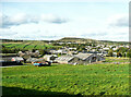 View over Halfroods Farm towards Meltham Cop