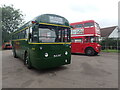 Heritage buses at North Weald station