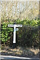 Roadsign, Yew Tree Lane