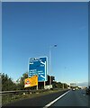 Junction 21a signage - northbound M6