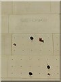 SK5737 : The Nottinghamshire World War 1 Centenary Memorial – poppy holes by Alan Murray-Rust