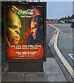 ST3090 : Coca-Cola advert on a Malpas Road bus shelter, Newport by Jaggery