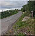 Narrow road towards Llansoy, Monmouthshire