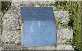 NX4354 : Plaque at Wigtown Harbour by Billy McCrorie