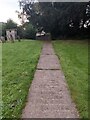 Churchyard exit path, Wolvesnewton