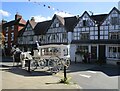 SP0957 : Horse-drawn hearse in Alcester by Jonathan Thacker
