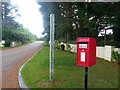 Road to New Park caravan site, with post box, near Landshipping 