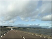 NH5961 : Cromarty Bridge - A9 northbound by Dave Thompson