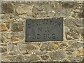 Datestone on the former Coronation Mill