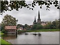 Lichfield Cathedral and Stowe Pool