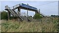 Footbridge over East Coast mainline near Ryther