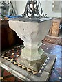 Medieval font in St James