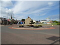 Roundabout on Hyndford Road (A73), Lanark