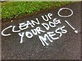 Message on the road, Linton Hill, Herefordshire