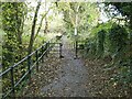 Path past Cross Hill Quarry