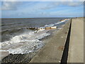SD3147 : Waves break against the promenade, Fleetwood by Malc McDonald