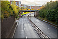 The A814 Clydeside Expressway in Glasgow closed to all traffic for the COP26 Climate Change Summit