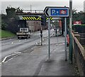 Park & ride car park direction sign, Nantgarw Road, Caerphilly