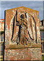 A decorative headstone at Robertson Memorials, Berwick-upon-Tweed