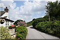 Roadside cottage with flowers...