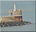 SM9538 : Fishguard - East Breakwater Beacon by Colin Smith