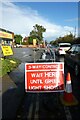 Temporary traffic lights on Malton Road