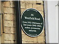 Plaque on former home of Ted Lewis