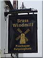Sign for the Brass Windmill, Helpringham