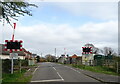 Level crossing on Burton Road, Heckington