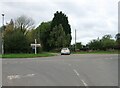 Road junction and finger post