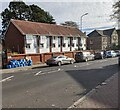 Row of white housing, Plymouth Road, Penarth