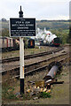 SP0229 : Gloucestershire Warwickshire Steam Railway - warning sign by Chris Allen