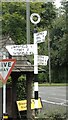 Direction Sign - Signpost on the A25 Westerham Road, Limpsfield