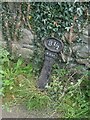 Mileage marker by Monmouthshire and Brecon Canal