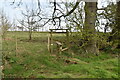 Stile at footpath junction